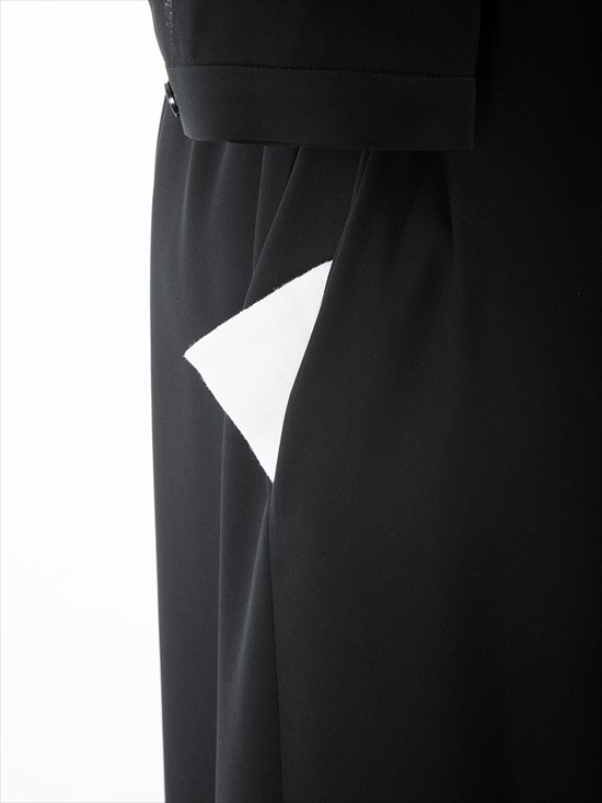 前開きバンドカラーシャツワンピロング丈(110022642) ワンピース