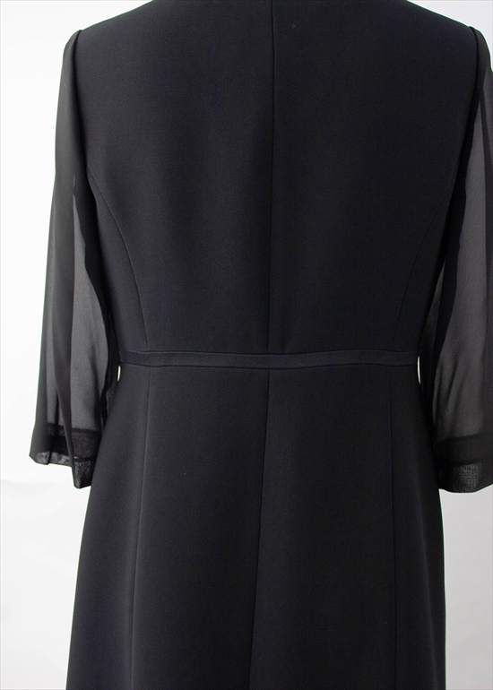 ノーカラージャケットと前開きワンピースアンサンブル(110331308