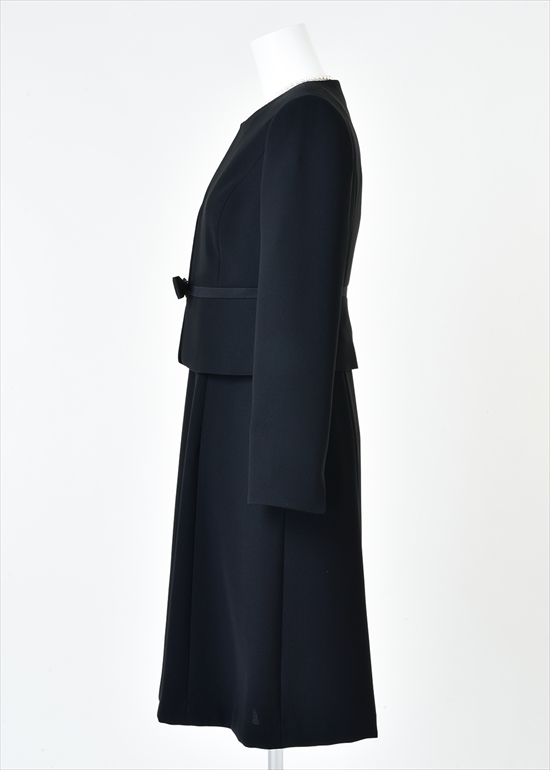 現行品！familiar アンサンブル　ワンピース　ジャケット　115 濃紺 テーラーカラーワンピース【ダブル】 (TOP2F2412-01) | &ress