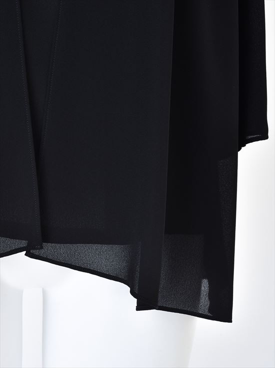 黒 シルク チュニックブラウス 美品 胸元レース ブラウス シャツ Tシャツ 長袖 チュニック トップス レディース